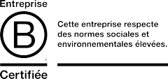 Entreprise B Certifiée. Cette entreprise respecte des normes sociales et environnementales élevées
